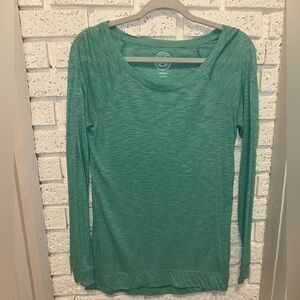 SO Teal Long Sleeve Women's Top